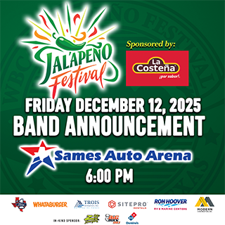 Jalapeno Festival - Band Annoucnement